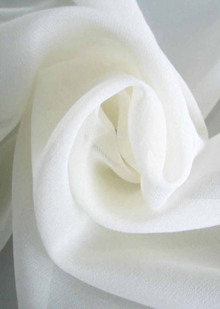 Silk Chiffon 260025 - White